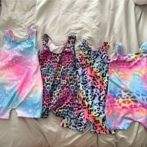 Rainbow unitard & Star unitard - 4 Pack
